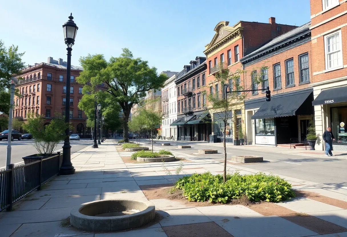 Condition of sidewalks on Benefit Street in Providence