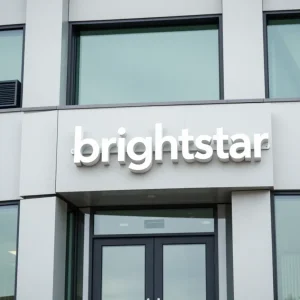Exterior view of Brightstar office building in Rhode Island