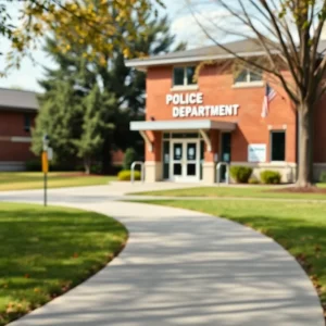 Police department building on Brown University campus.