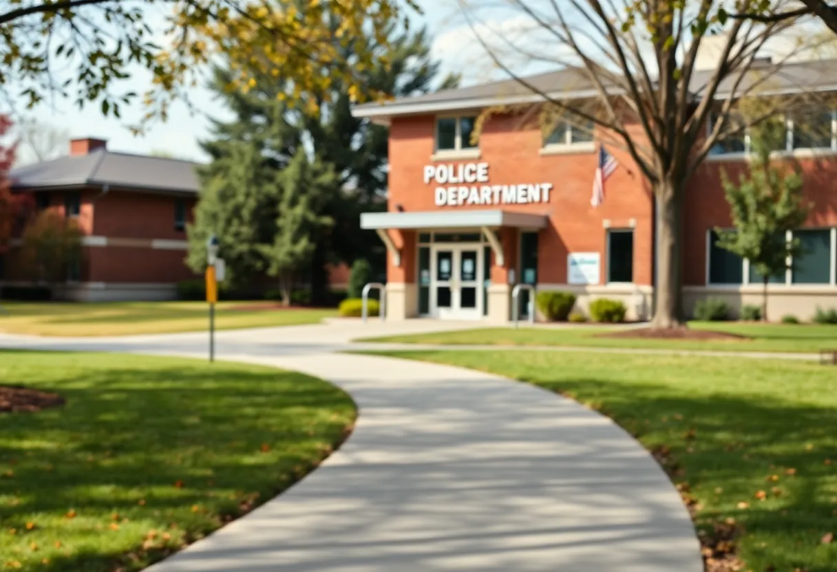 Police department building on Brown University campus.