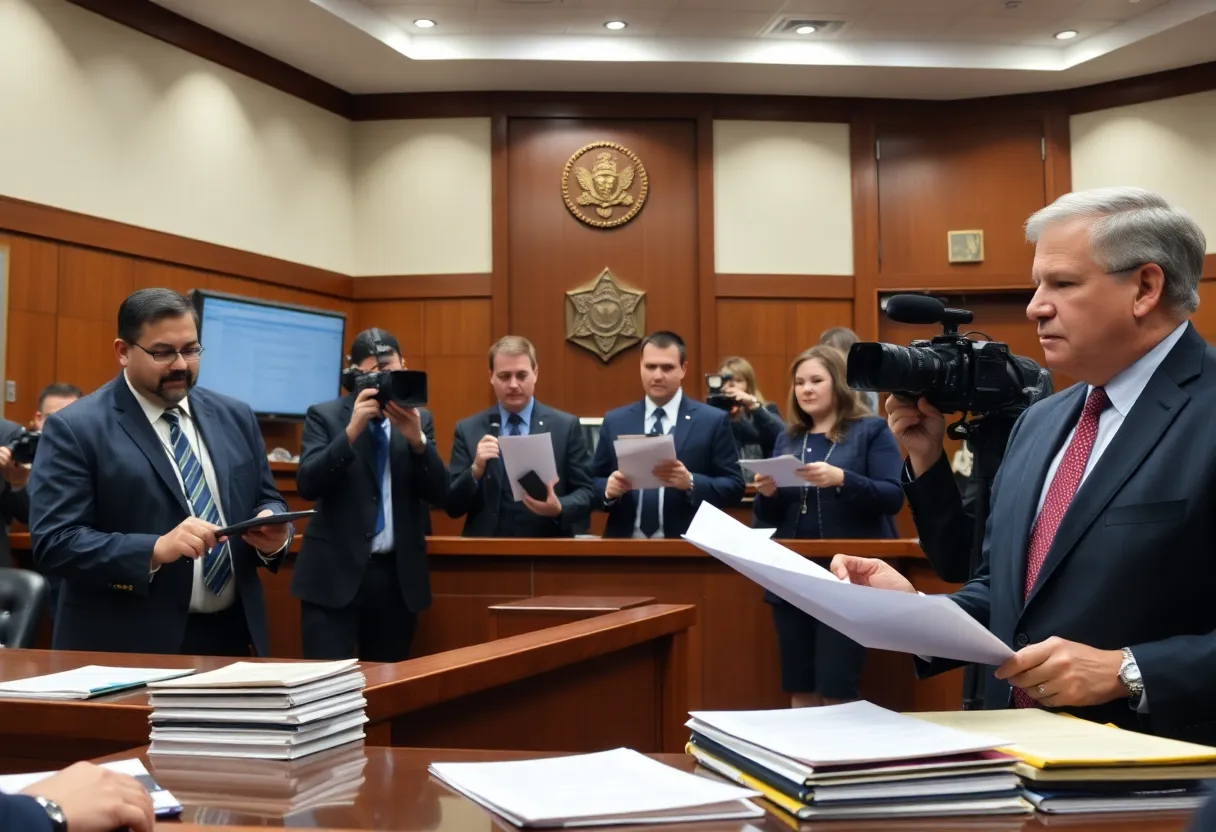 Courtroom hearing regarding Brown University's public safety department lawsuit