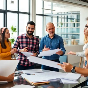 Architects collaborating in a design meeting