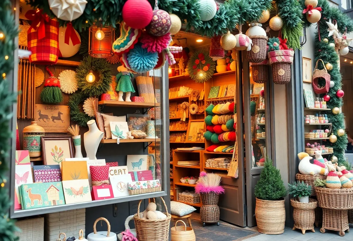 Exterior view of Craftland showcasing local crafts