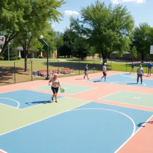 New sports facilities in East Providence featuring pickleball and basketball courts