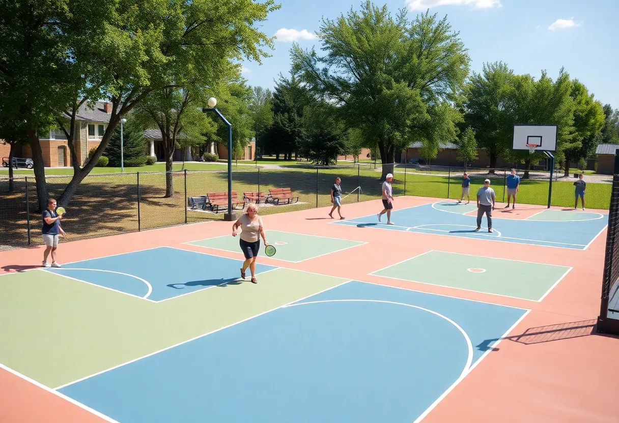 New sports facilities in East Providence featuring pickleball and basketball courts