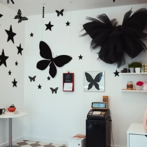 Vibrant interior of Hauscall Salon with nostalgic decor
