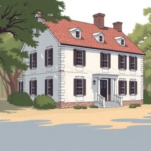 Exterior view of Shakespeare's Head historic home, now the Center for Reflective History in Providence.