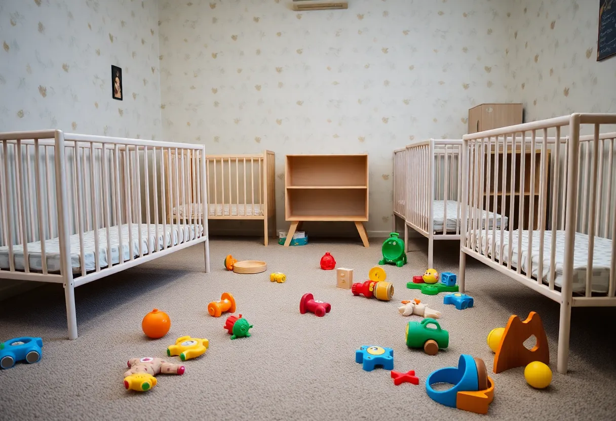 Deserted nursery illustrating the childcare crisis