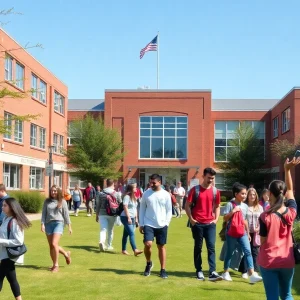Students engaging in activities at La Salle Academy campus