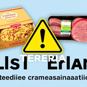 Graphic of recalled food items due to Listeria contamination