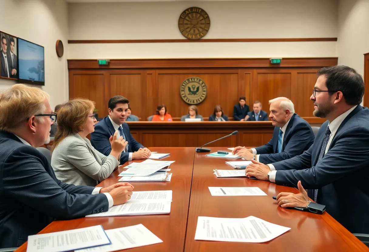 Providence City Council discussing waste management contract