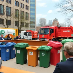 Providence City Council meeting discussing waste management strategies.