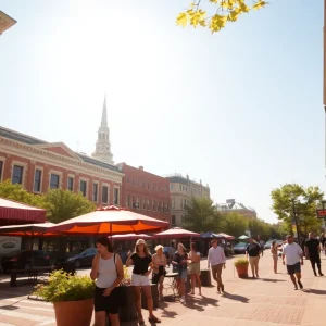 People in Providence finding shade during extreme heat wave