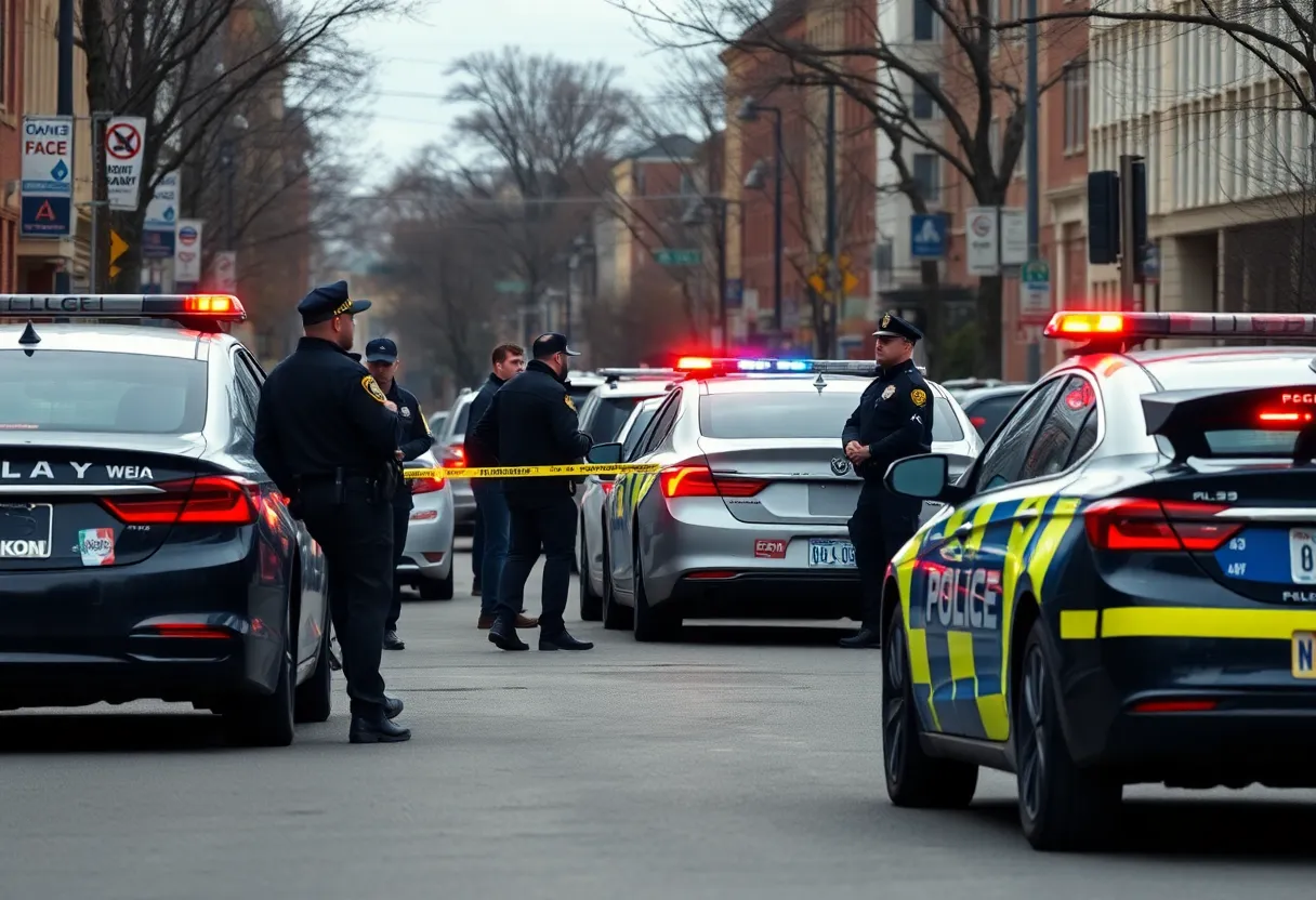 Police officers investigating weapon-related incidents in Providence
