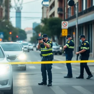 Police officers responding to a firearm-related incident in Providence