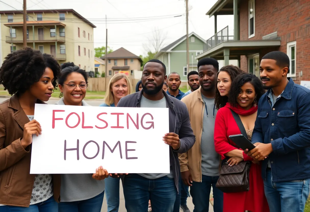 Groups of individuals searching for affordable housing in Rhode Island