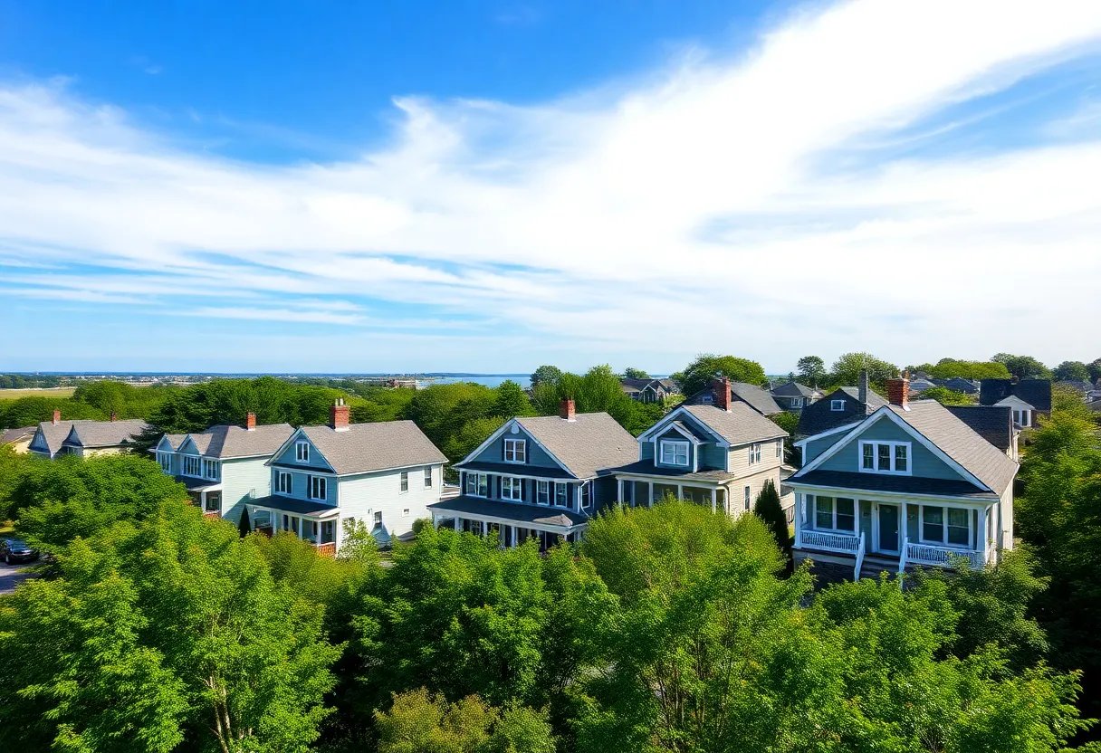 Beautiful homes in Rhode Island highlighting the real estate boom.