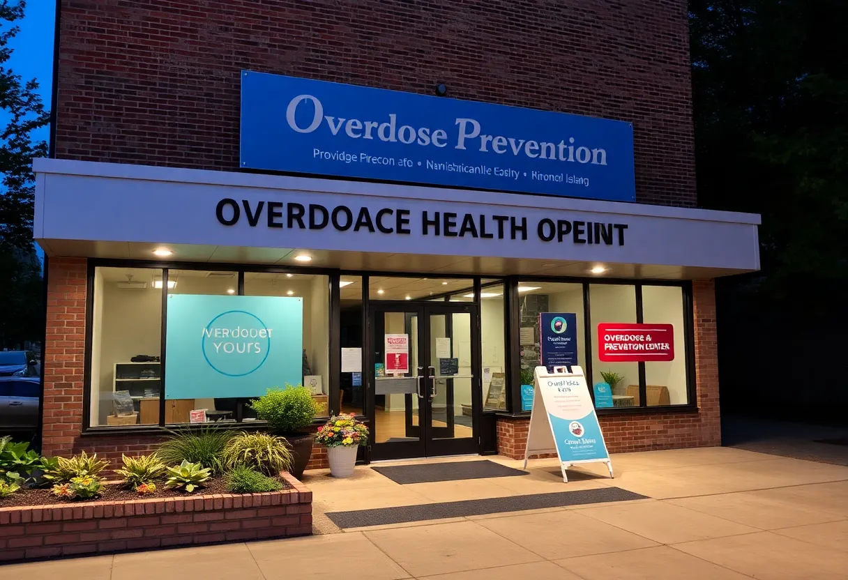 Exterior view of Rhode Island's first overdose prevention center