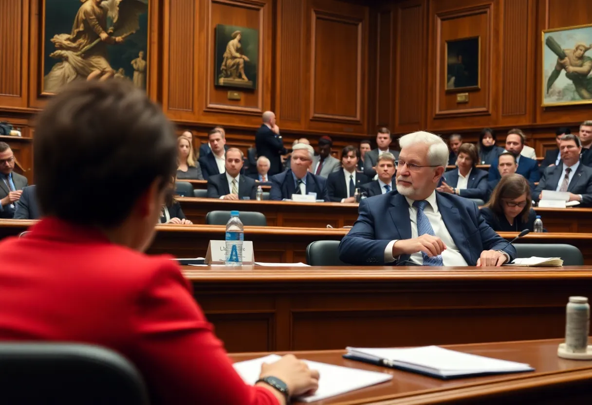 Lawmakers participating in a legislative session on consumer protections in Rhode Island.