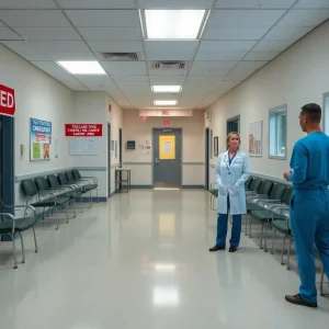 Abandoned healthcare facility representing primary care crisis