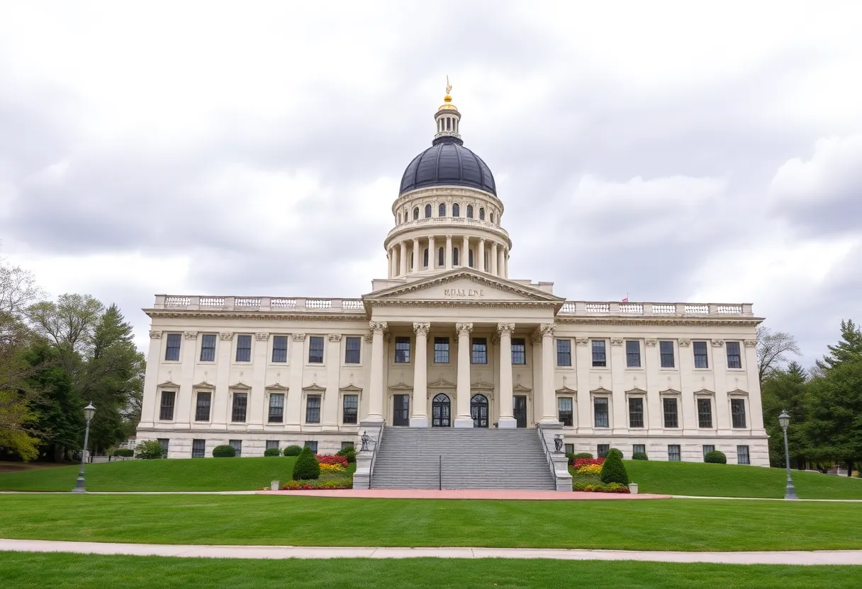 Rhode Island State Capitol building representing financial stability