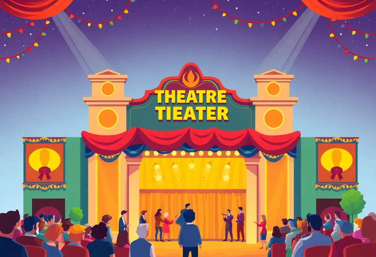 Audience watching a performance at the Trinity Repertory Company theater