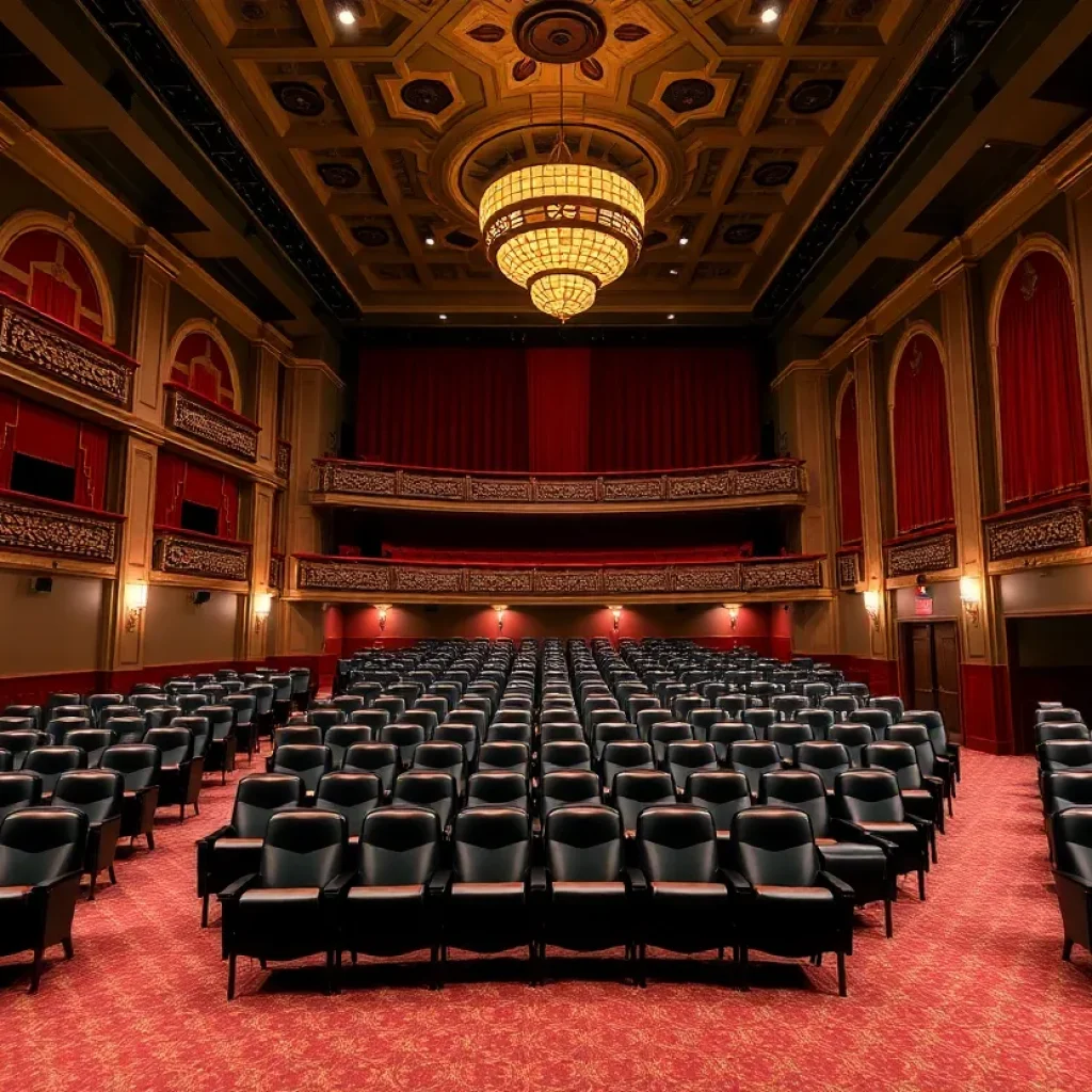 Interior view of the renovated Uptown Theater in Providence.