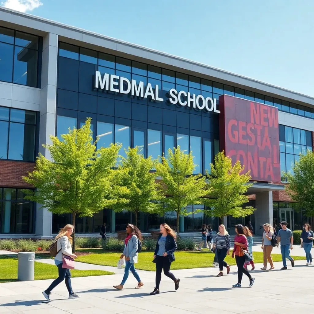 Proposed medical school building at the University of Rhode Island
