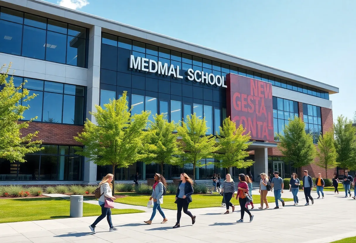 Proposed medical school building at the University of Rhode Island