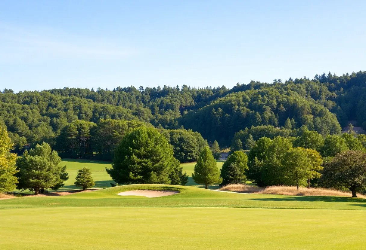 Young golfers competing during a tournament in Providence