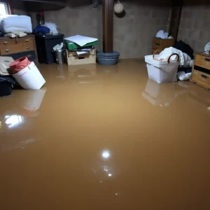 Basement flooded with sewage water in Providence
