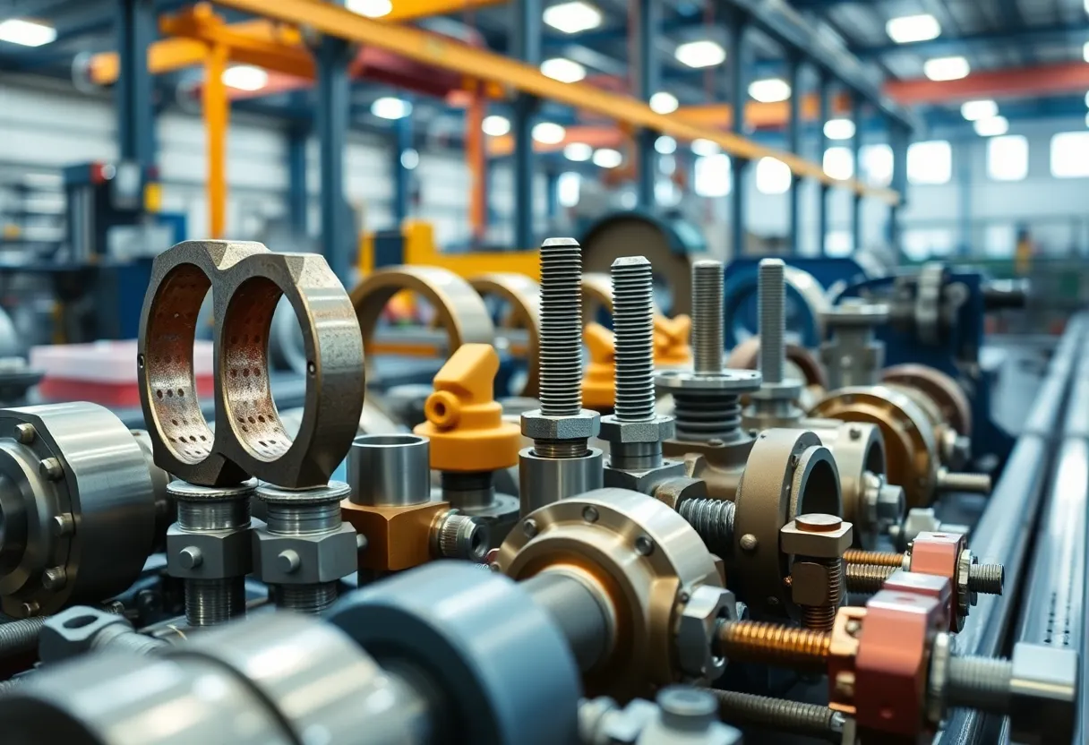 Manufacturing facility with engineered components