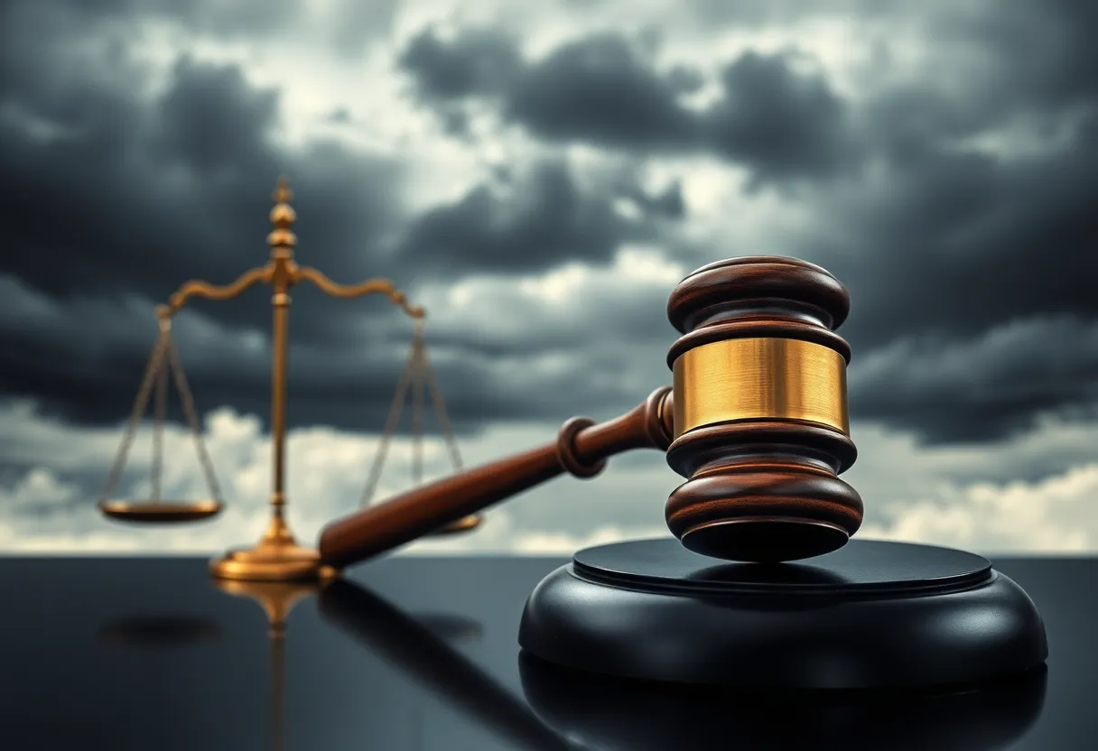 A gavel and balance scale symbolizing legal ethics and violations.