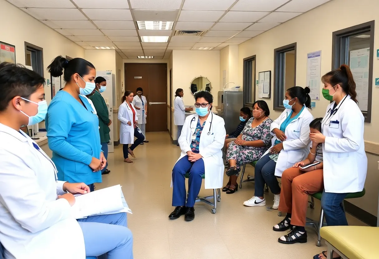 Nurse practitioners providing care in a busy Rhode Island clinic