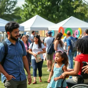 Families enjoying the R.A.M.P. Accessibility is Beautiful Festival in Providence