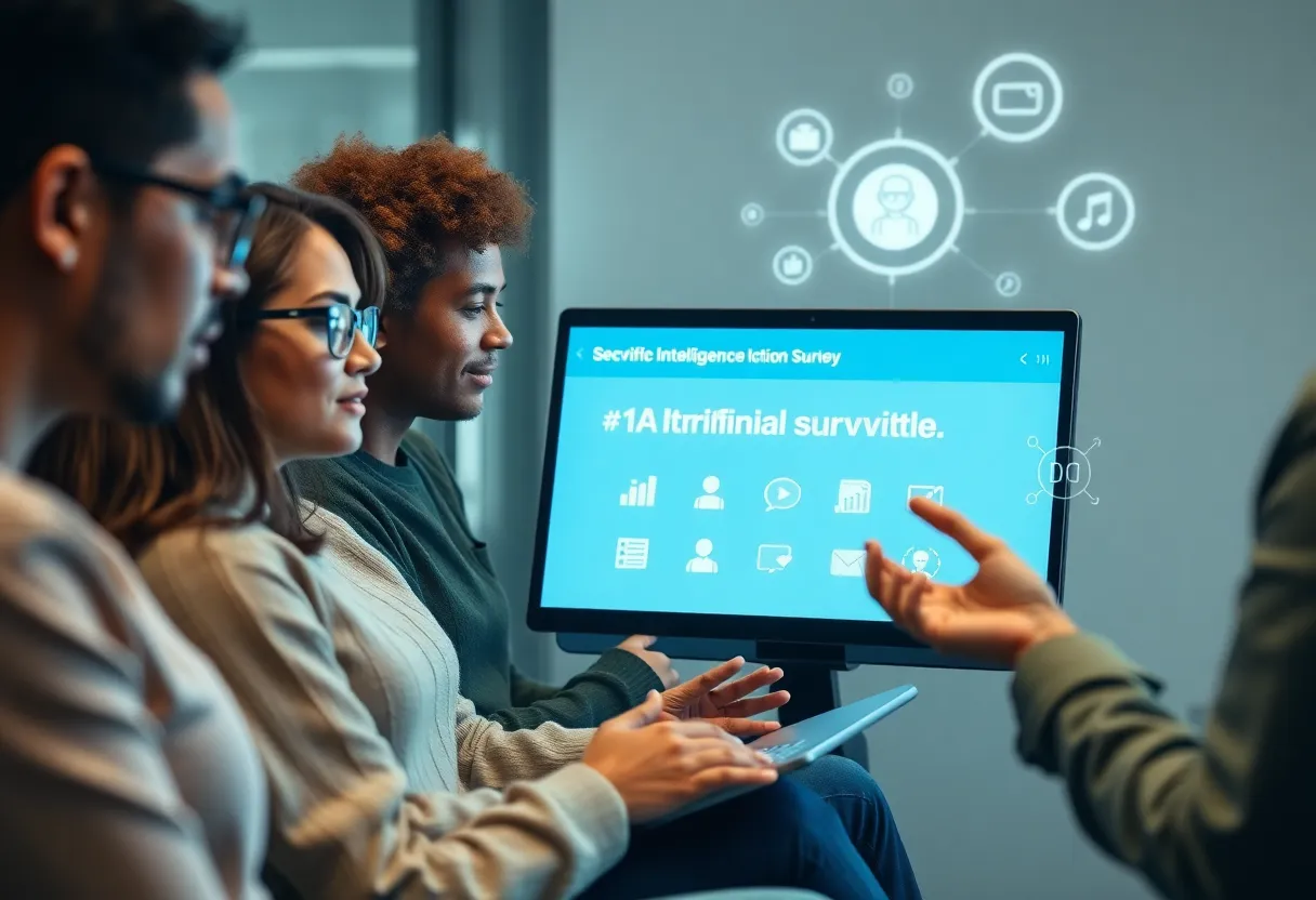 Residents participating in an online survey on artificial intelligence in Rhode Island.