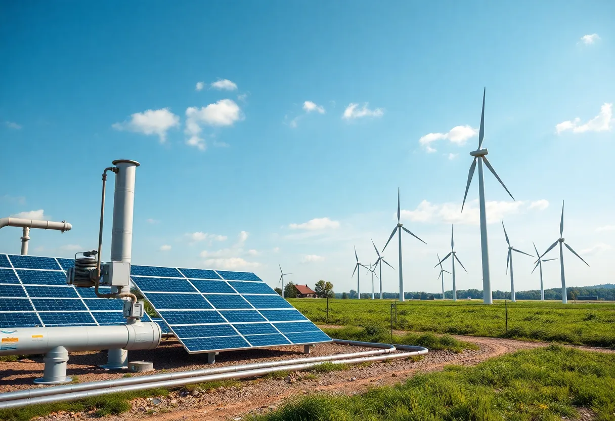 Image representing Rhode Island's shift from natural gas to renewable energy sources.