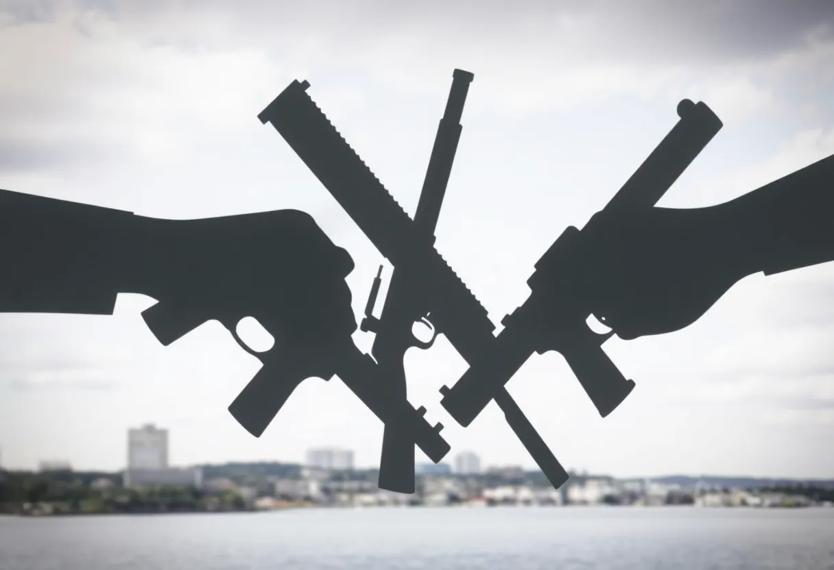 Symbolic representation of gun control in Rhode Island