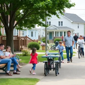 Families enjoying outdoor activities in Rhode Island promoting safety.