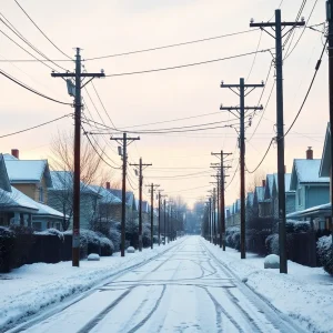 A scenic view of a residential area in Newport County, Rhode Island.