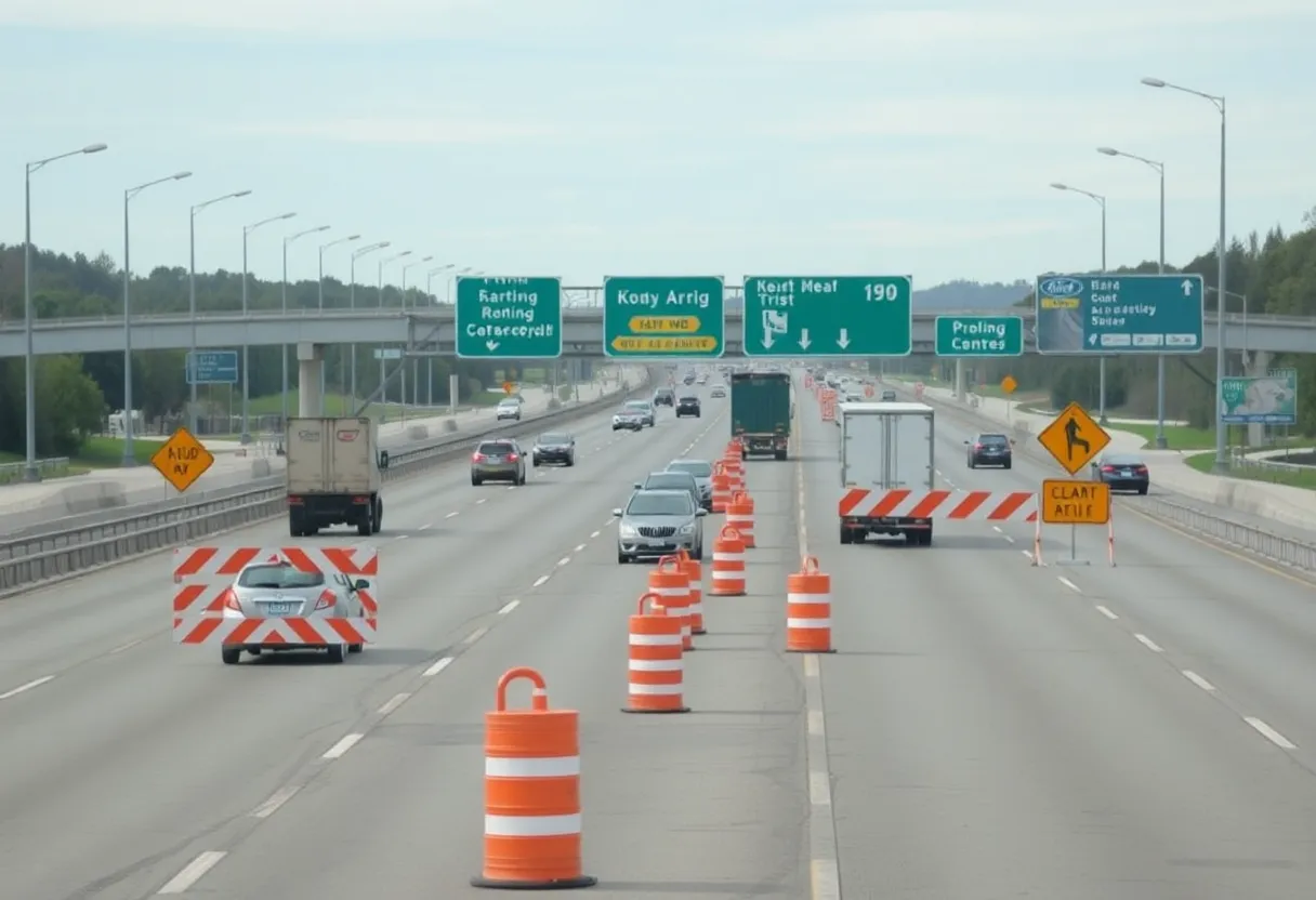 Lane closures on Interstate 95 due to bridge repairs