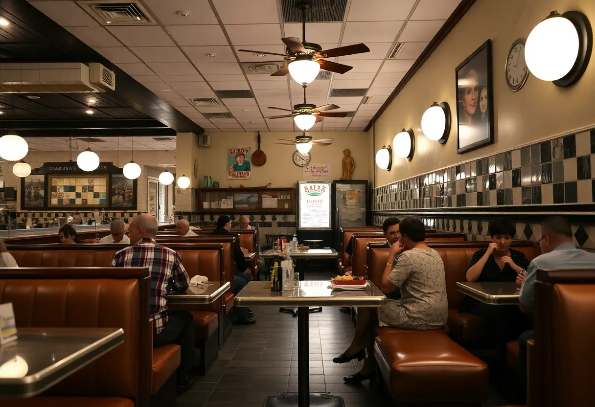 Interior view of Wein-O-Rama restaurant with new renovations.
