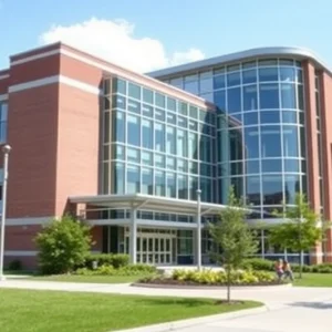 Exterior view of Classical High School in Providence, Rhode Island