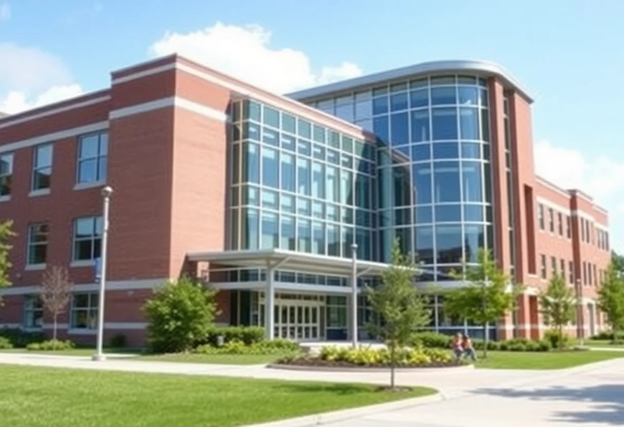 Exterior view of Classical High School in Providence, Rhode Island