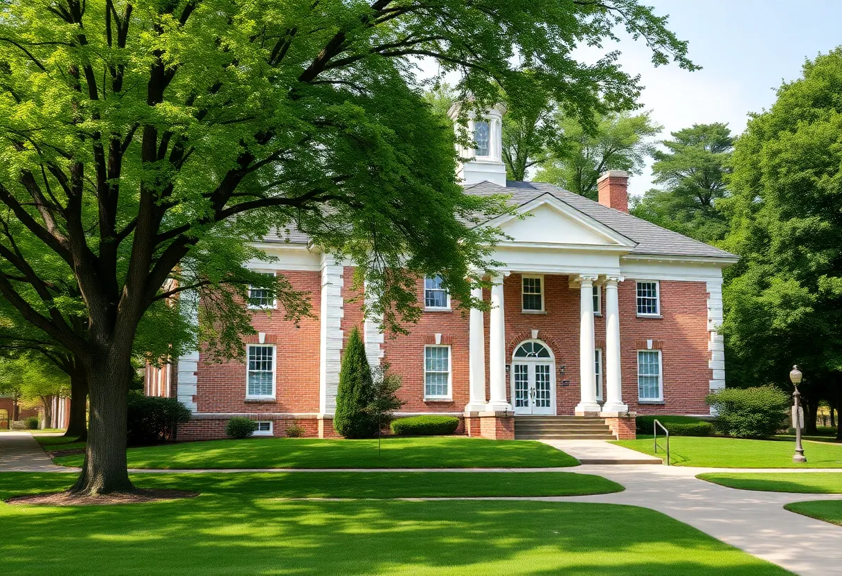 North Providence Town Hall with park