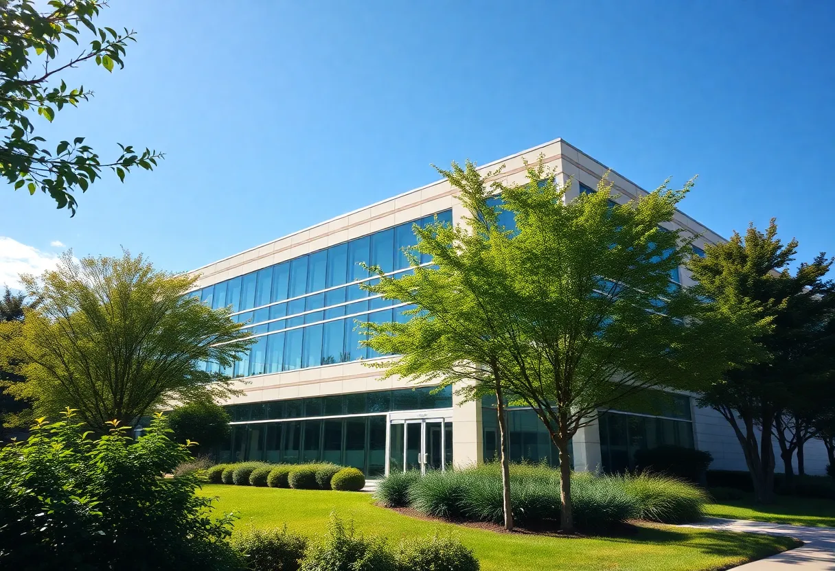 Exterior view of the orthopedic surgery center in Warwick, Rhode Island.
