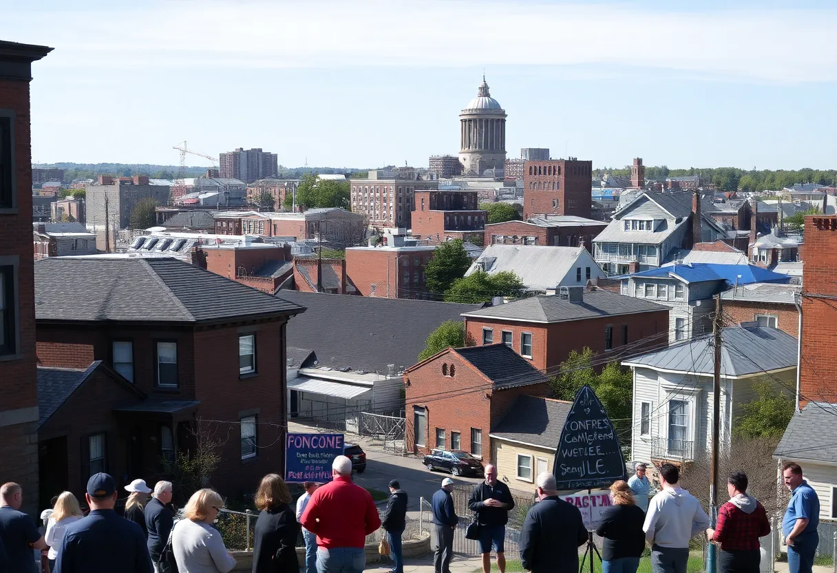 A view of Providence's East Side neighborhood as community members discuss the upcoming Ward 2 City Council election.