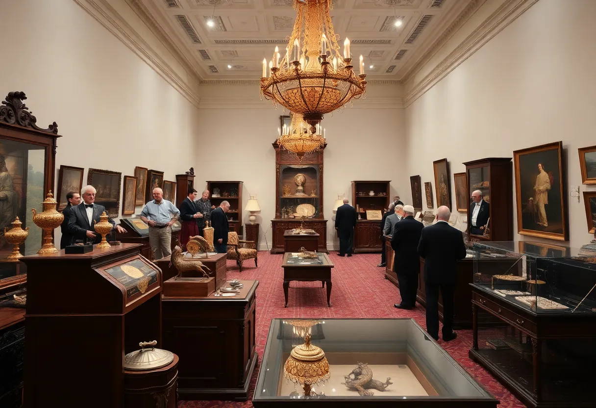 Auction showcasing historical artifacts from Rhode Island