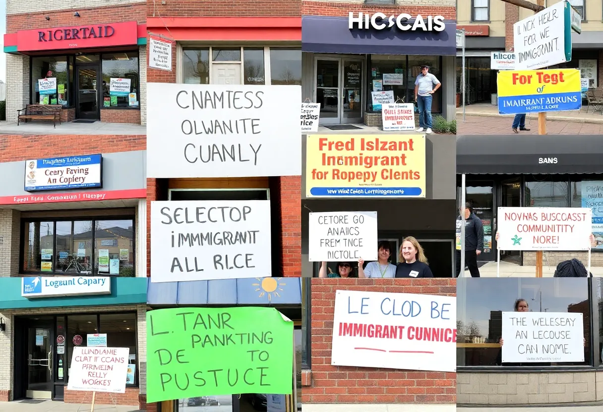 Businesses in Rhode Island showing support for immigrant defense zones.
