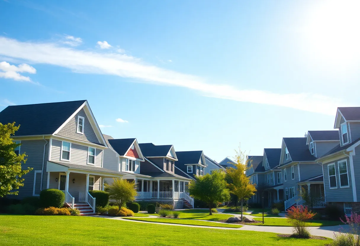 A picturesque Rhode Island neighborhood with beautiful homes